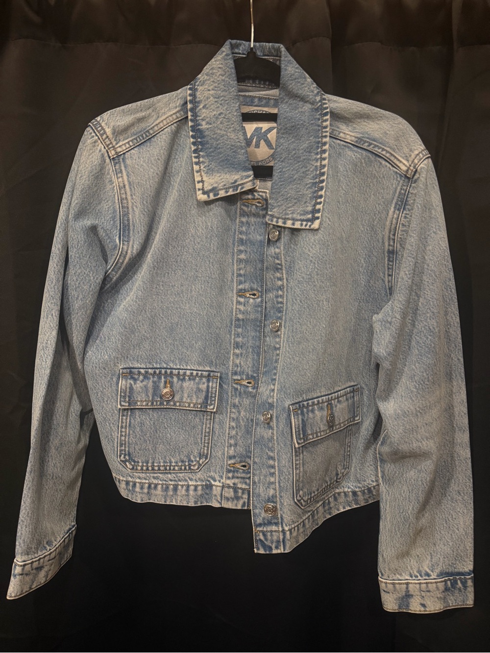 Michael Kors Light Blue Denim Trucker Jacket